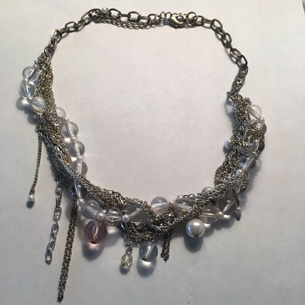 Crystal beaded necklace